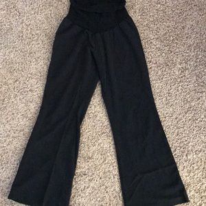 Black dress maternity pants